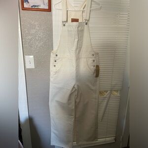 Levi's Utility Loose Wide Leg Denim Overall
Cream Ecru Women's Size XL